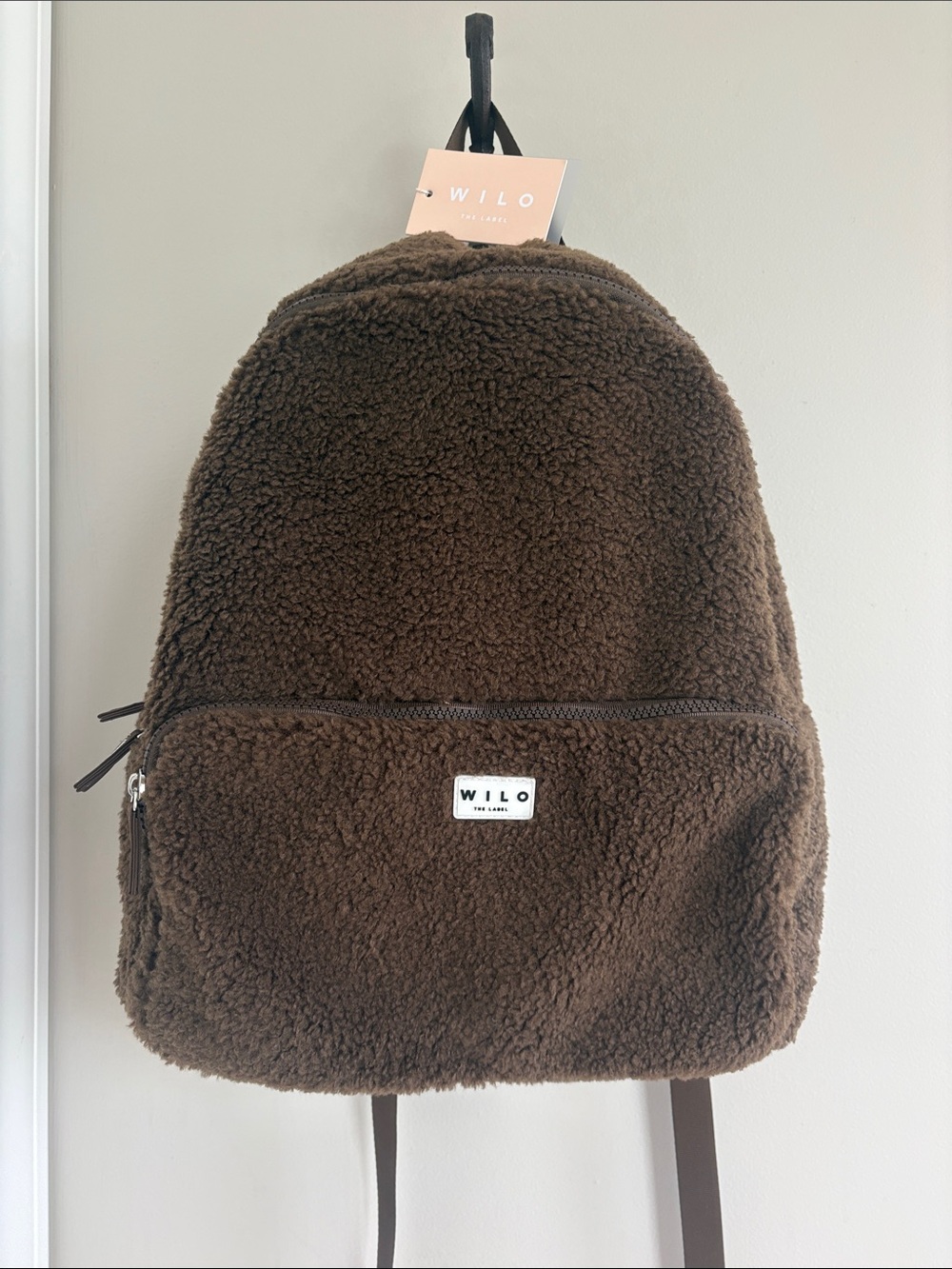Wilo The Label Sherpa Backpack in Espresso New with Tags
